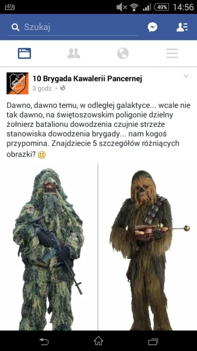 NapoleonV - Co ja dzisiaj zobaczyłem na fanpage'u 10 Brygady Kawalerii Pancernej xD
W...