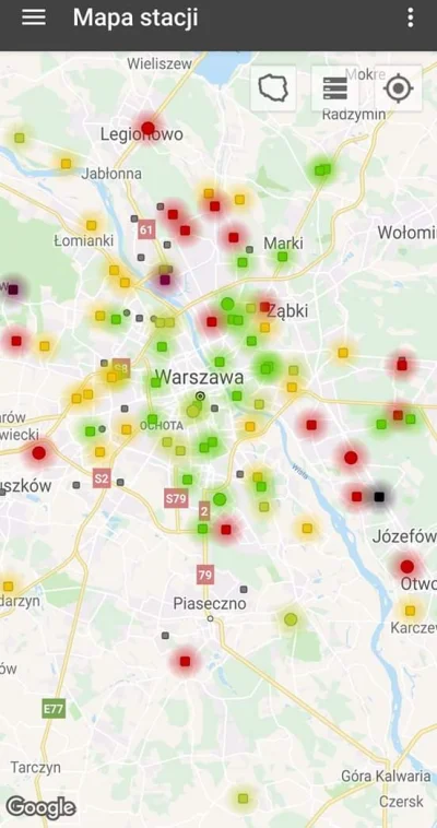 Bzdziuch - Świeże wiejskie powietrze vs "skażone centrum"

#smog #warszawa