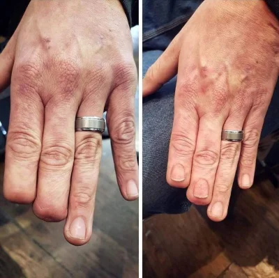 C.....h - To są te detale XD
Niebywale realistyczny tatuaż udający paznokcie. 
#tat...