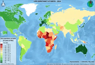 Gumaa - Przewidywalna długość życia w momencie narodzin.
#kartografiaekstremalna #ka...