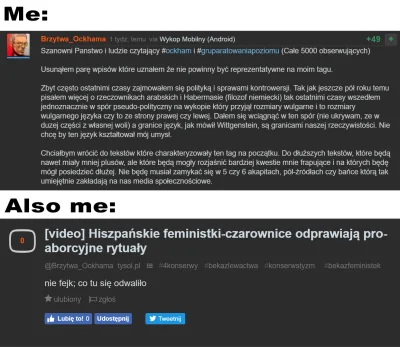 suluf - @Brzytwa_Ockhama Dobrze że odwracasz się od politycznych wpisów xD
#dzbanywi...