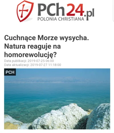 saakaszi - Polecam znalezisko: Cuchnące Morze wysycha i niezwykła teoria pch24.pl dla...