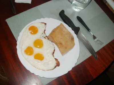 anonymous_derp - Dzisiejsze śniadanie: Smażona słonina, cztery jajka sadzone.

(Dzi...