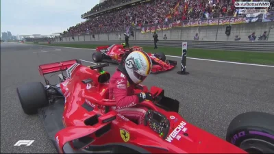 t.....l - A tak z halo próbuje wydostać się Vettel.

#f1