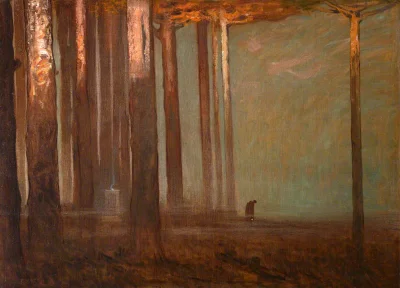 Hoverion - Thomas Edwin Mostyn 1864-1930
Świt, 1919, olej na płótnie
#malarstwo #sz...