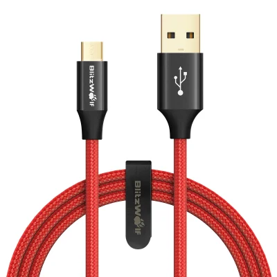n____S - BlitzWolf BW-MC7 AmpCore Turbo 2.4A Micro USB Cable 1m Red - Banggood 
Cena...