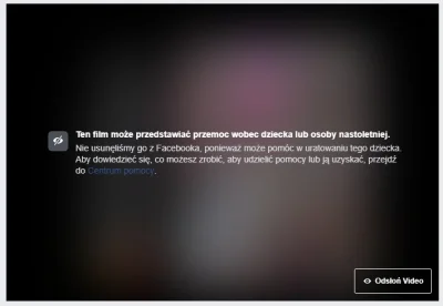 Kashaa - Jak Facebook ratuje dzieci. 
Zgłaszam na FB durny filmik, który zwiera p---...