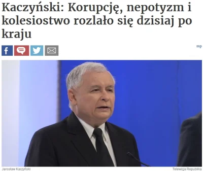 zauwazylem_ze - > Kaczyński: Korupcję, nepotyzm i kolesiostwo rozlało się dzisiaj po ...