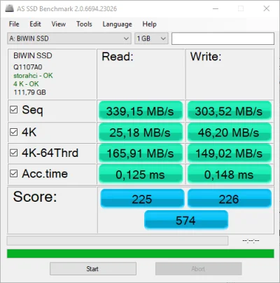 KrnabrnyDzik - Mirki kupiłem taniego SSD BIWIN 120GB A3 MLC za 119 zł mam go wpiętego...