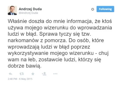 MondryPajonk - Andrzej Duda o fałszywych informacjach w sprawie narkomanów z pomorza....