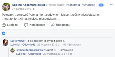 p.....D - Recenzja Palmiarni w #poznan xD

#logikarozowychpaskow #heheszki #faceboo...