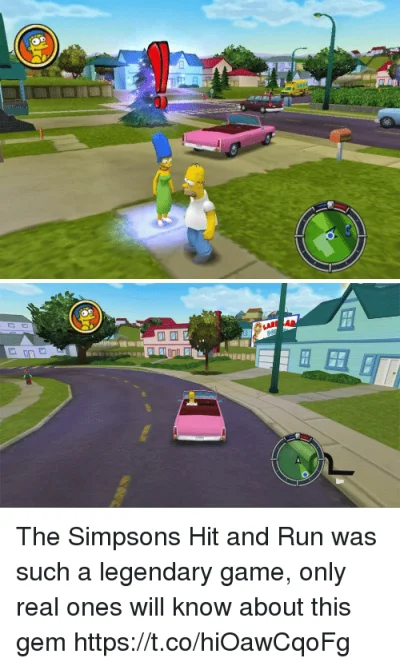 yayo - Pamietacie taka gre Simpsons Hit and Run? Zajebista byla, takie #gta tylko kre...