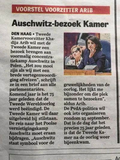 mrs_badger - W holenderskiej gazecie "De Telegraaf" ukazał się artykuł w którym pojaw...