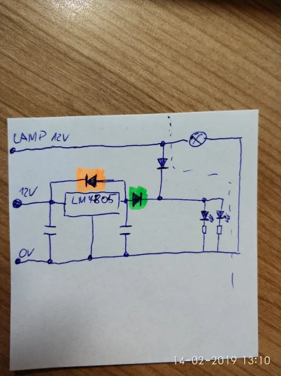 grzes992 - Mam taśmę Led 12v jako podswietlenie nóg w aucie. Chcę żeby w czasie jazdy...