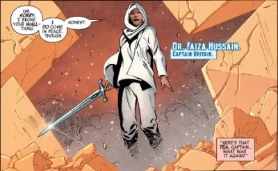 T.....e - @tebezoo: Jest Captain Britain - Faiza Hussain