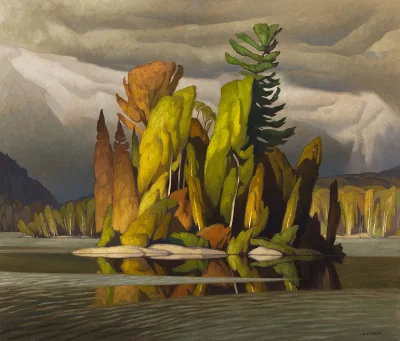 Hoverion - Alfred Joseph Casson 1898-1992 Kanadyjski malarz-pejzażysta, członek Grupy...