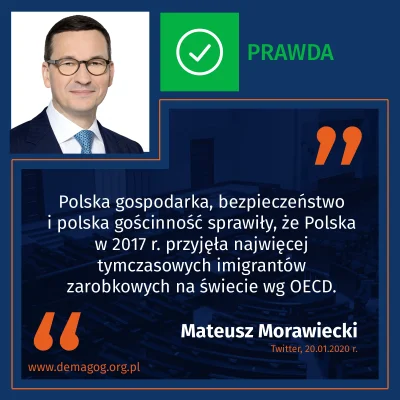 DemagogPL - @DemagogPL: Polska najpopularniejszym celem migracji zarobkowych na świec...