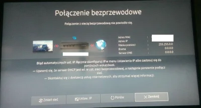 LazySailor - Czy ktoś wie jak rozwiązać ten problem? Samsung UE40K5572 LED
DHCP wedł...