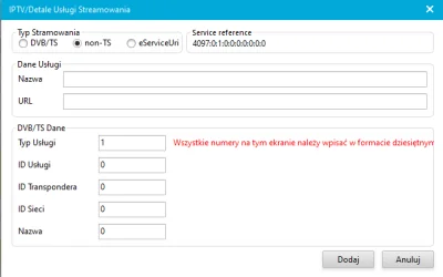 Mezir - Da się do enigma2 wgrać kanał TVP 3 Rzeszów?
Bo w dreambox widzę opcję dodan...