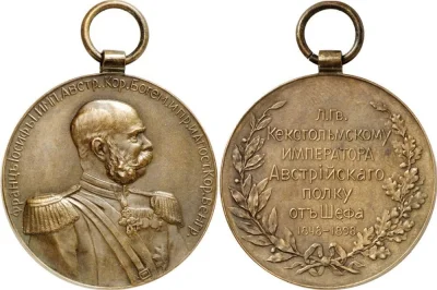 wariag - Wiedeń 1898. Medal wybity dla keksholmskiego pp lejbgwardii z Warszawy jako ...