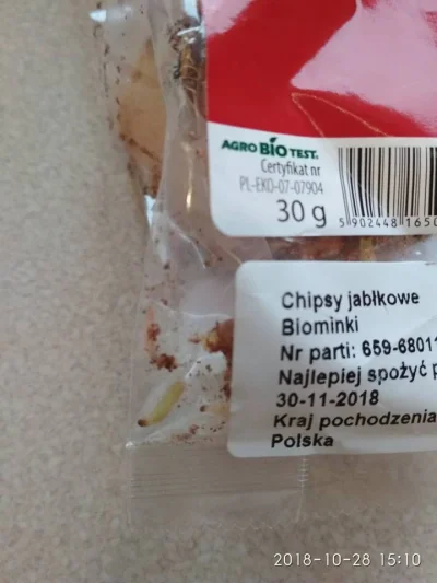 MiHau3 - Wrzuciłem na mirko, wrzucę i tutaj:
Jabłka bio w formie chipsów dla dzieci ...