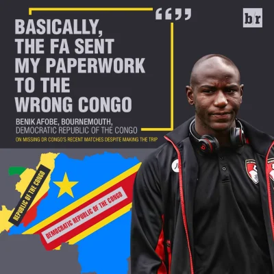 appylan - Benik Afobe miał zadebiutować w reprezentacji Demokratycznej Republiki Kong...