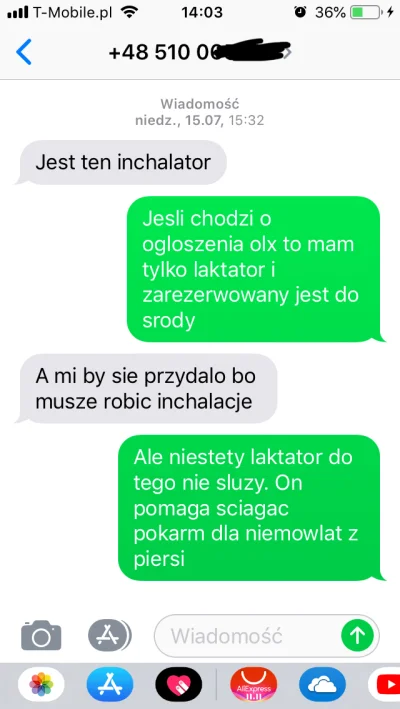 ZippyTobi - Nie ma to jak wystawić ogłoszenie na OLX o laktator a i tak znajdzie się ...