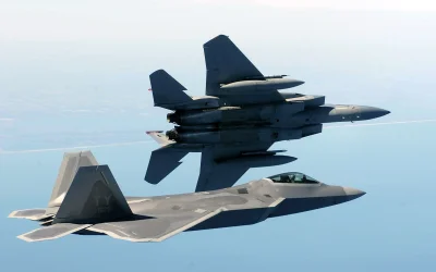 a.....2 - Patrz jak fruwa (⌐ ͡■ ͜ʖ ͡■) F-22 Raptors i F-15 Eagle 



#samoloty #milit...