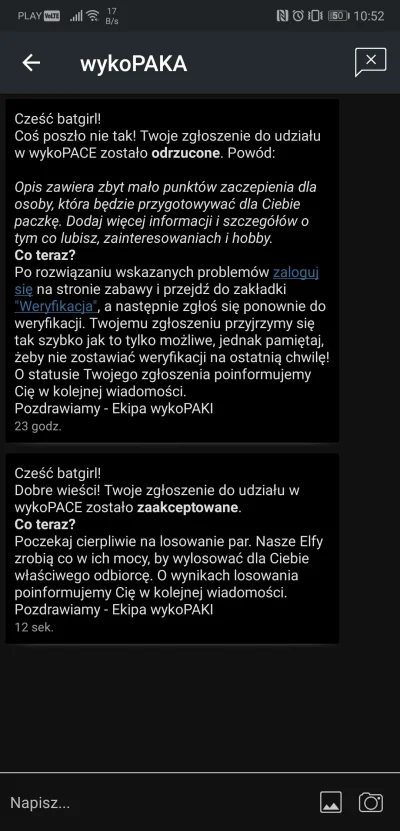 batgirl - Uff, teraz się udało (｡◕‿‿◕｡) Ale się cieszę, wylosowany Mirku, będzie to c...