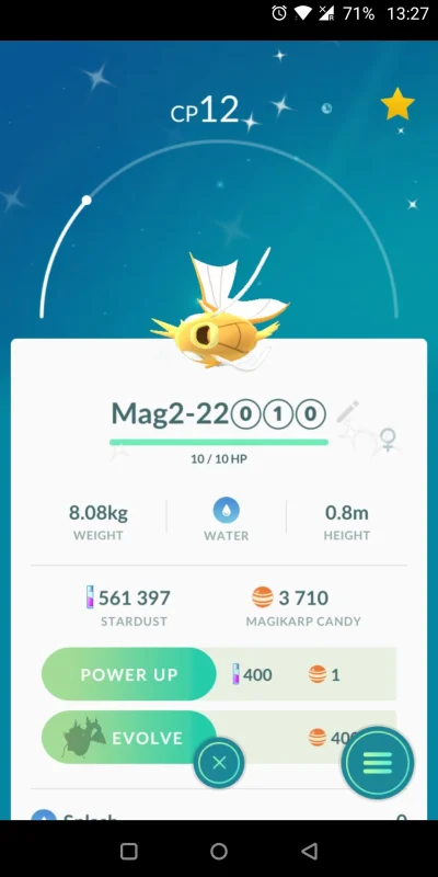 dlu - A kij, pochwalę się. 925 karp w końcu shiny. IV rozwala... #pokemongo