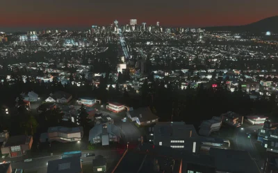 l.....r - Ostatni screenshot z nowego dodatku do cities skylines- After Dark. Premier...
