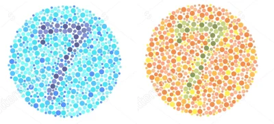 Zatwardzenie - > dlatego są te tablice do sprawdzania różnych odmian daltonizmu, więc...