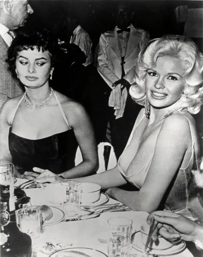 siwymaka - Sophia Loren i Jayne Mansfield - 1957 rok.
#fotohistoria #film