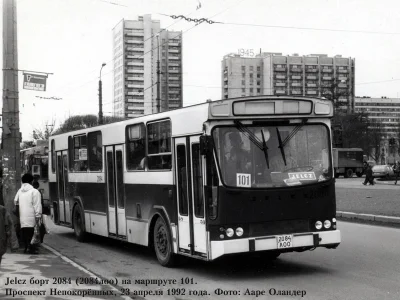 W.....c - Jelcz PR110M w Sankt Petersburgu, 23 sierpnia 1992 roku. Nie znam szczegółó...