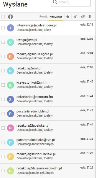 galanonym - Rozesłałem trochę informacji po mediach, może nagłośnią sprawę i ktoś ich...