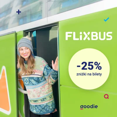 Goodie_pl - Zarezerwuj bilety na FlixBus ze zniżką aż 25%! Oferta ważna do 30.11, tyl...