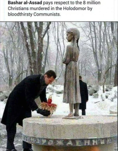 P.....u - #ukraina #syria #holodomor #ludobojstwo #assad #rosja #zsrr

Assad upamię...