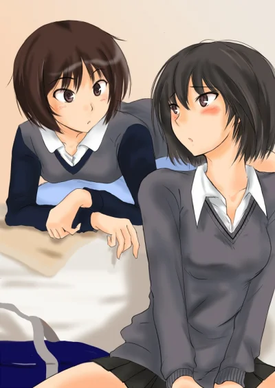 Czokolad - #randomanimeshit #amagami #miyatachibana #ainanasaki #schoolgirl #blushedf...