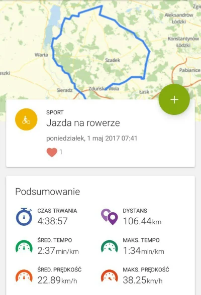 mateoelo - #chwalesie #rowerowywynik #czujedobrzeczlowiek 
Pierwsze w życiu 100km za ...