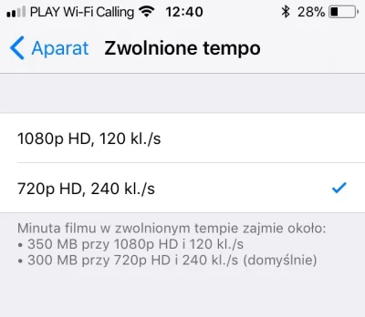 derdiusz - Efekt 240fps w 720p jest też w iPhone SE.