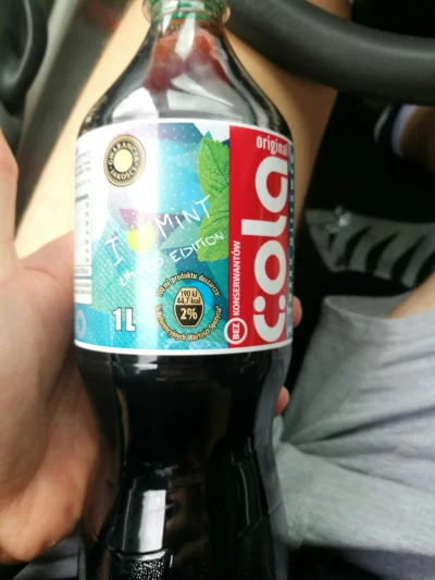 bart0 - #cebuladeals Cola miętowa w biedrze 1L za 79 gr.