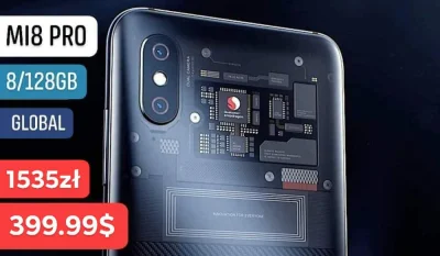 sebekss - Tylko 399.99$ [ok 1535zł] za Xiaomi Mi 8 Pro 8/128GB Global❗
Wyjątkowy w s...