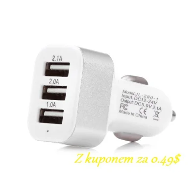 x-SANTA-x - Patrzcie mireczki jaką tanią ładowarkę samochodową z 3 portami USB udało ...