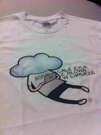 e24cloud - Właśnie dotarły do nas koszulki "całe życie z głowa w chmurach". Otrzymają...