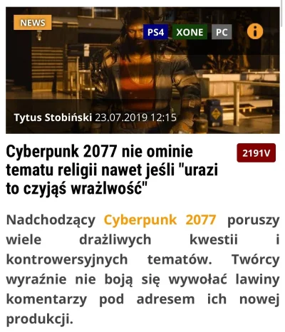 G.....t - CDPR: Tworzymy poważną grę dla dorosłych graczy! Będzie bardzo kontrowersyj...