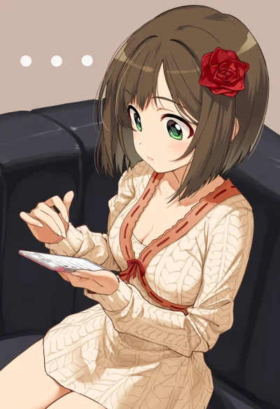 t.....t - #randomanimeshit #idolmaster #idolmastercinderellagirls #maekawamiku #mikum...