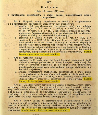 cerastes - @MKJohnston: W II RP funkcjonowała Ustawa walcząca z urzędniczą korupcją. ...