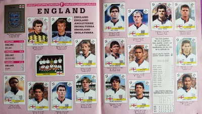 OnePageTo - Reprezentacja Anglii na mundialu we Włoszech w 1990 roku.

#mecz #panin...