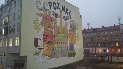 w01t3k - Tworzyli, tworzyli i powstał nowy mural w #poznan
ul. Głogowska, Bosa i Myś...