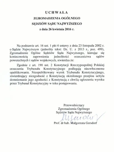 Doctor_Manhattan - Sąd Najwyższy będzie respektował niepublikowane wyroki TK

Zgrom...